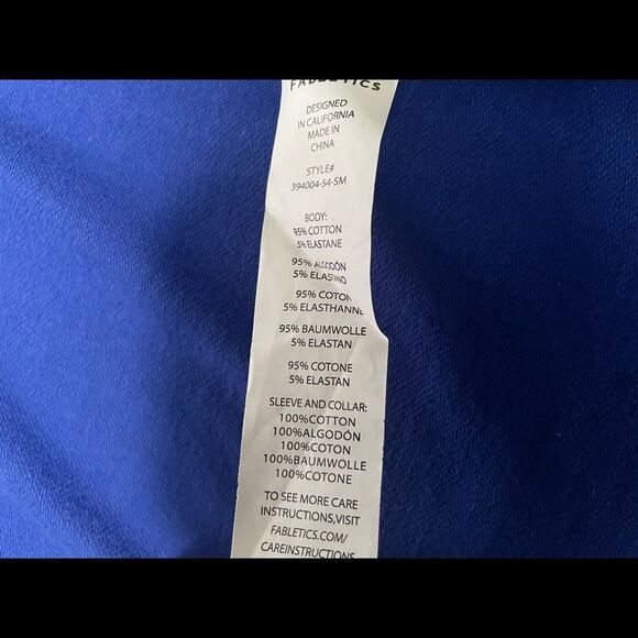 FABLETICS Astoria shrug in cobalt blue size small fits medium VGUC - Picture 7 of 7